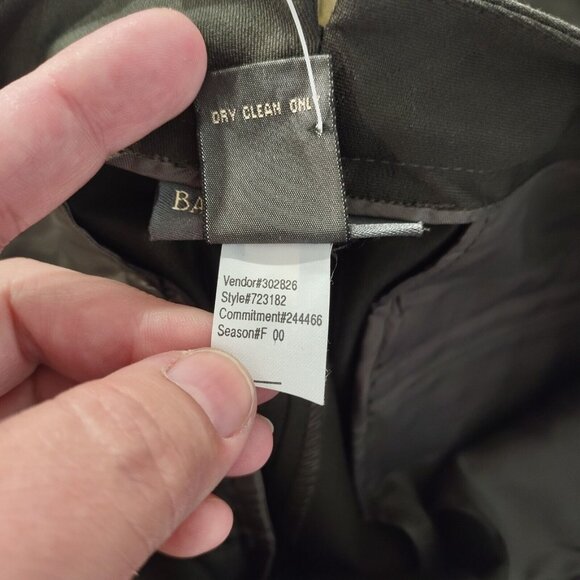 Banana Republic 12R NEW Cotton Twill Academia Classic Stretch Pant Career Olive - Picture 6 of 11